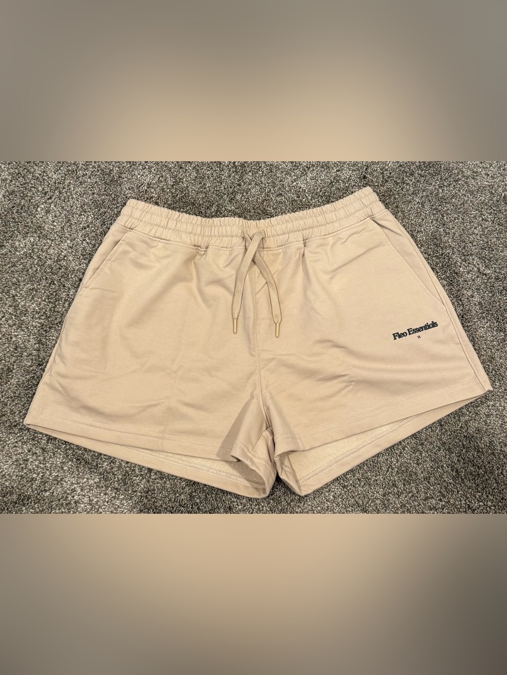 Fleo Sweatshort Beige Sunday Funday Shorts Large
